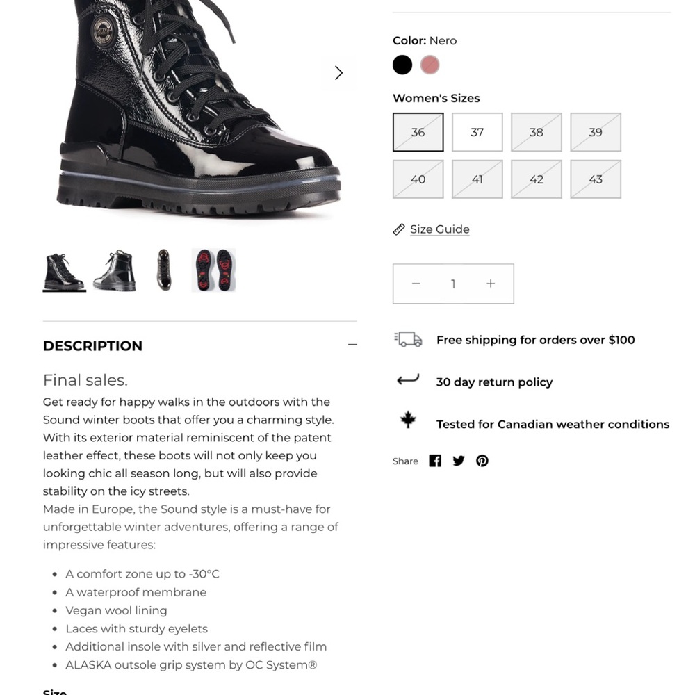 Black Winter Rain Boots with Lace-Up Front and Chunky Sole